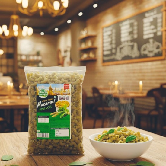 Whole Wheat Spinach Macaroni Whole Wheat Spinach Macaroni
