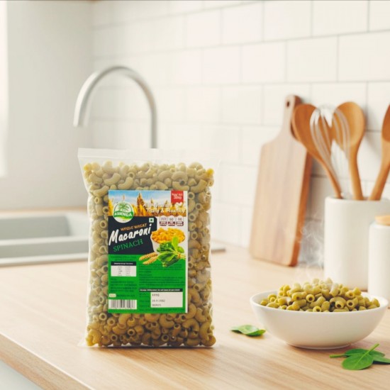 Whole Wheat Spinach Macaroni Whole Wheat Spinach Macaroni