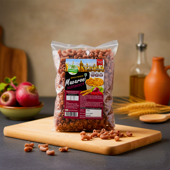 Whole Wheat Beetroot Macaroni Whole Wheat Beetroot Macaroni