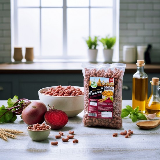 Whole Wheat Beetroot Macaroni Whole Wheat Beetroot Macaroni
