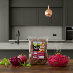 Whole Wheat Beetroot Noodles Whole Wheat Beetroot Noodles