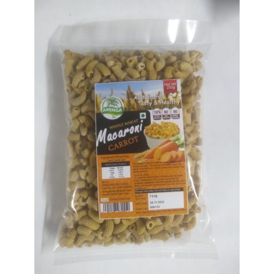 Whole Wheat Carrot Macaroni