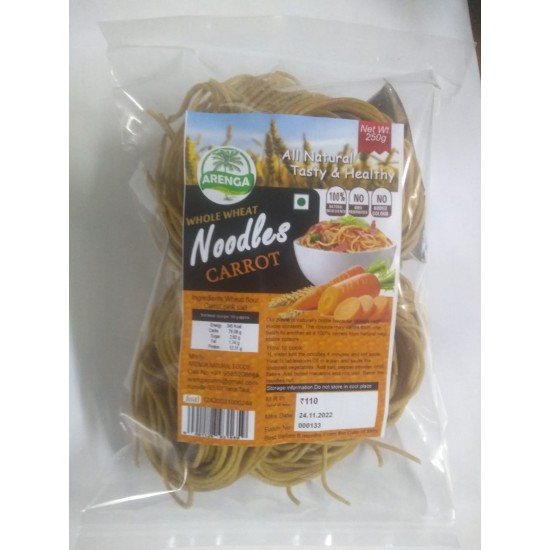 Whole Wheat Carrot Noodles